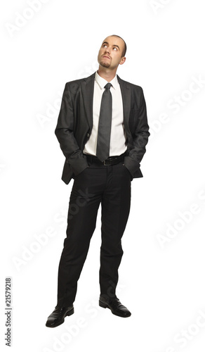 standing caucasian business man © tiero