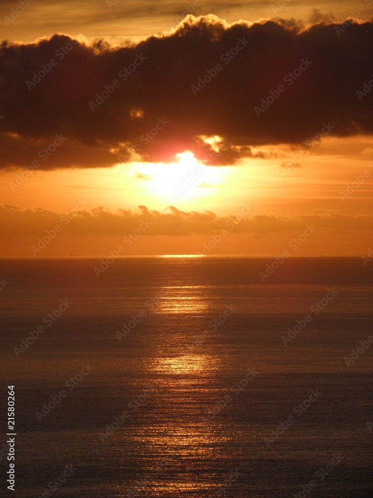 Sunset Cornwall England