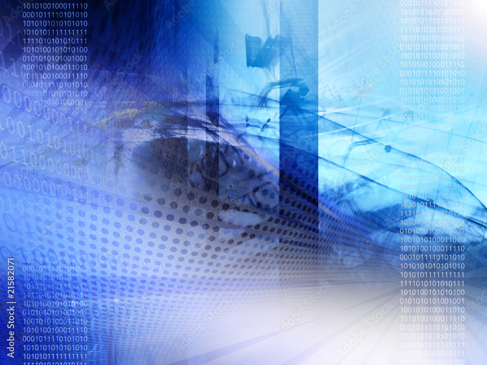 Obraz premium Abstract technology, binary code