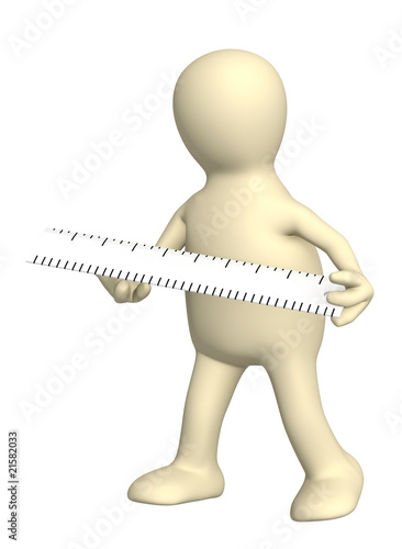 Puppet with ruler