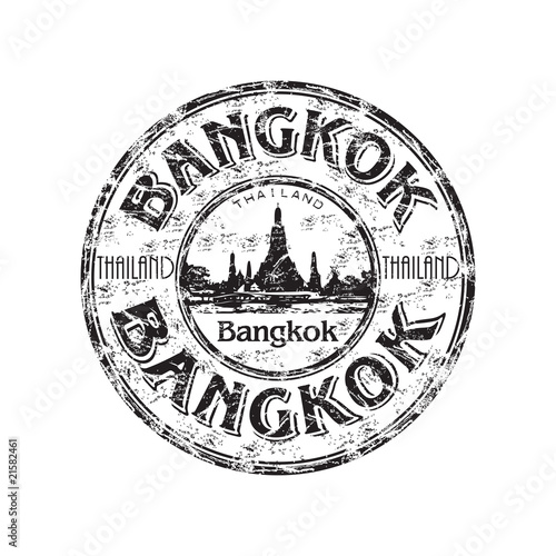 Bangkok grunge rubber stamp