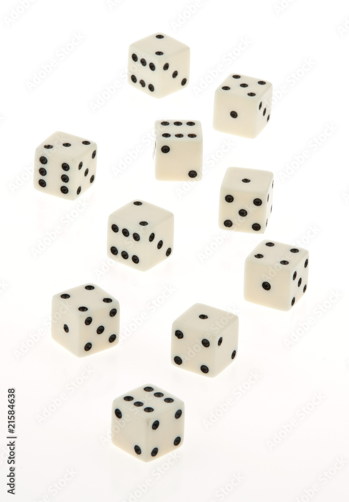 Cube of a game on a white background. Cube of a game on a white background.