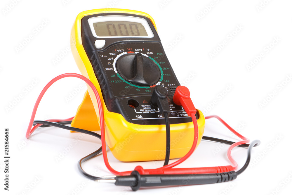 Digital yellow multimeter Digital yellow multimeter