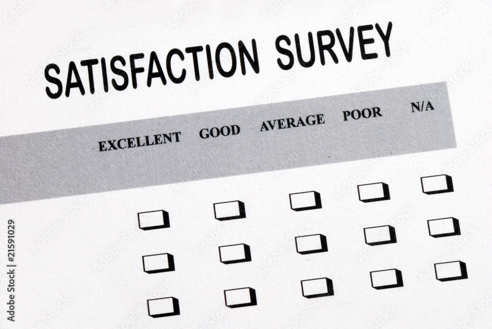 Fill in the customer satisfaction survey Fill in the customer satisfaction survey