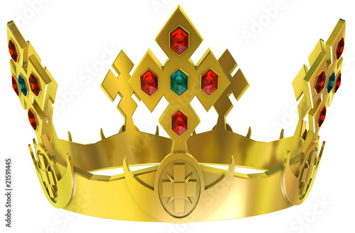 Gold royal crown