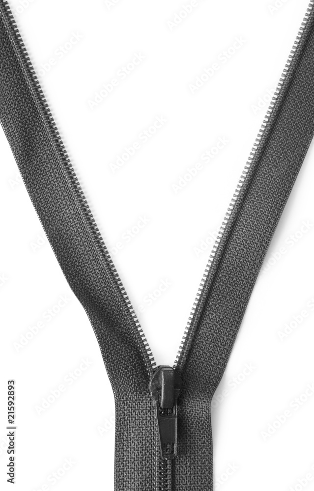 One open zipper One open zipper