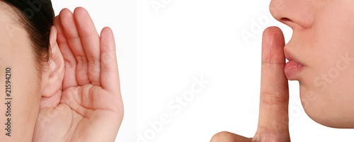 woman listening to gossip