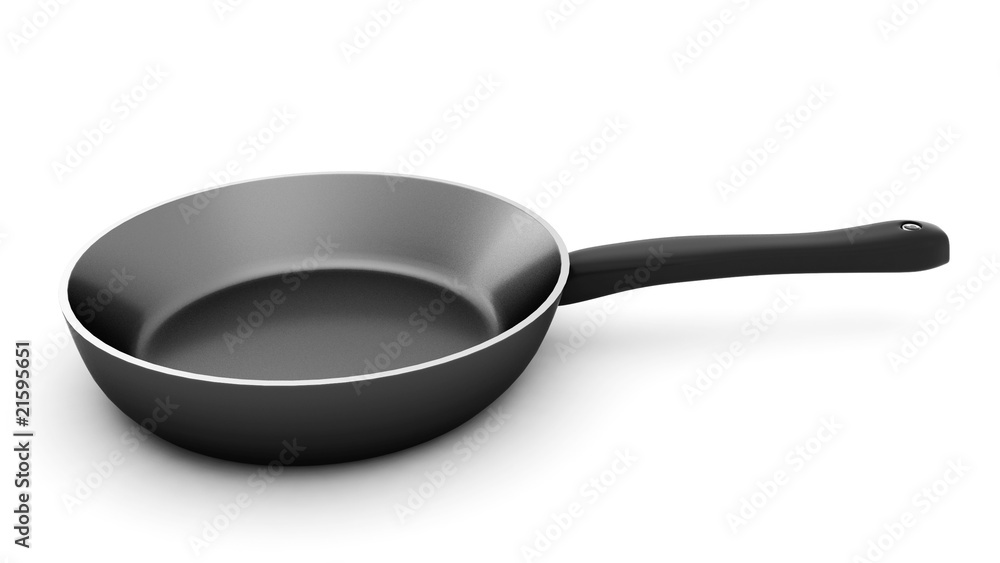 3d render of pan on white background 3d render of pan on white background
