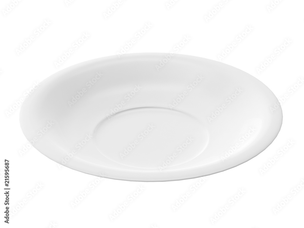3d render of white plate on white background 3d render of white plate on white background