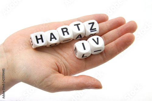 Hartz 4 Cubes on hand photo