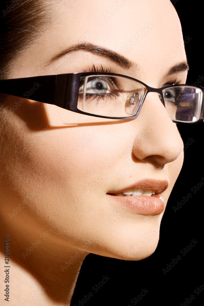 Woman wearing glasses Woman wearing glasses
