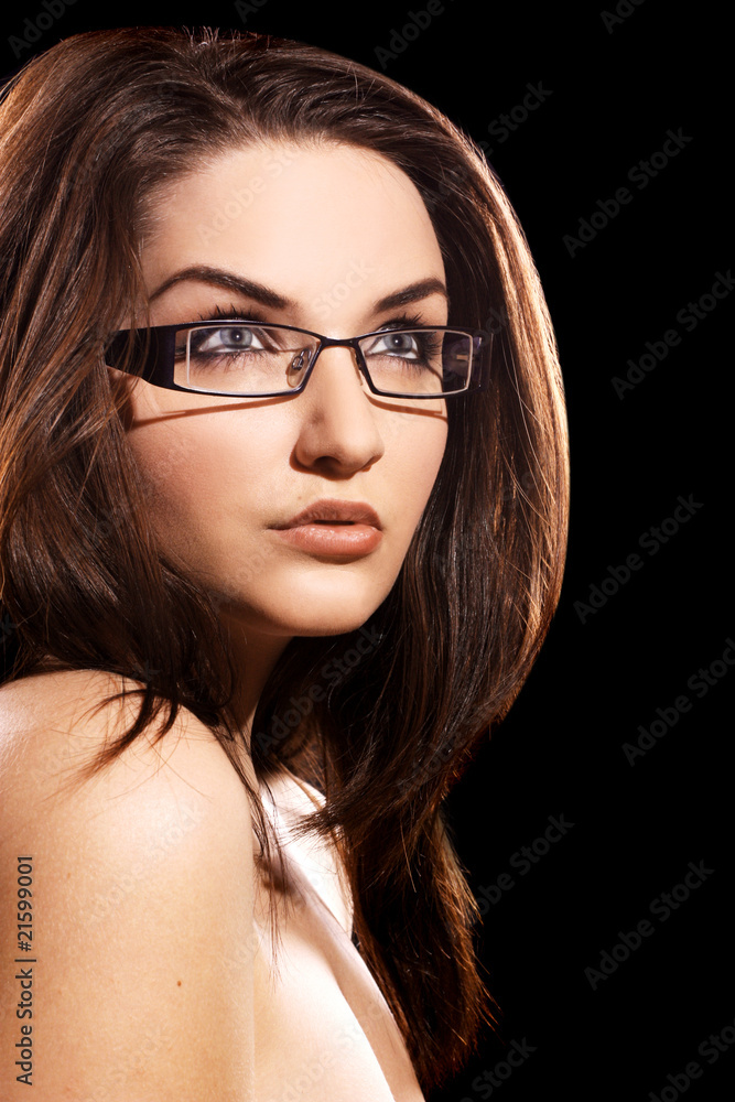 Woman wearing glasses Woman wearing glasses