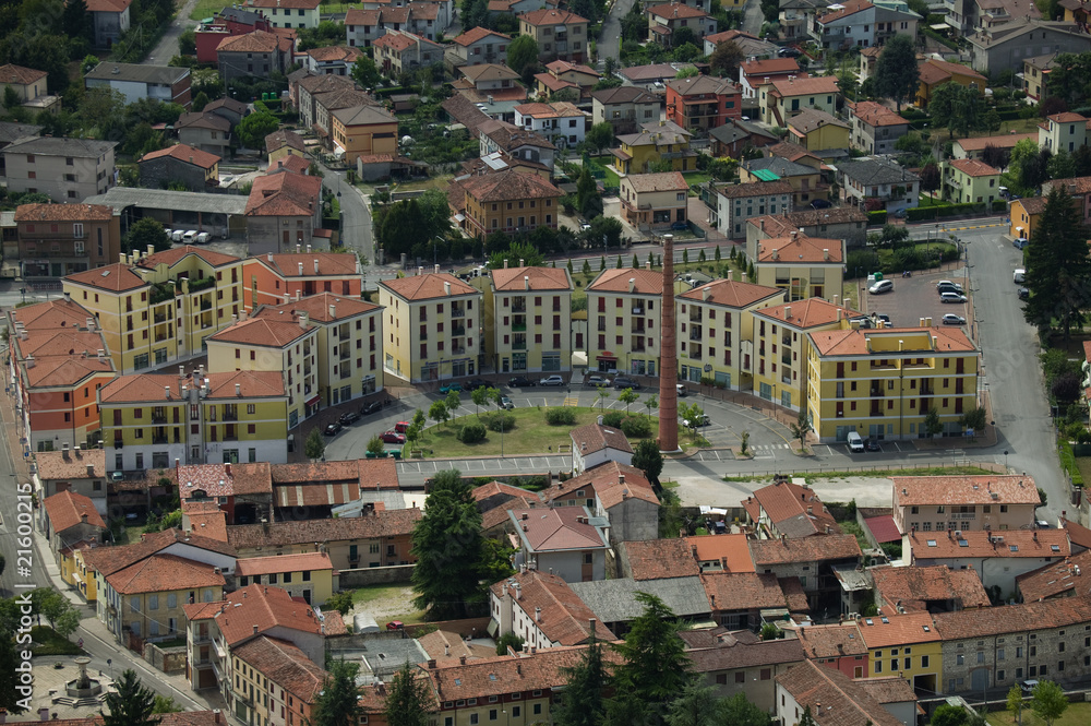Veduta aerea di Montecchio Maggiore
