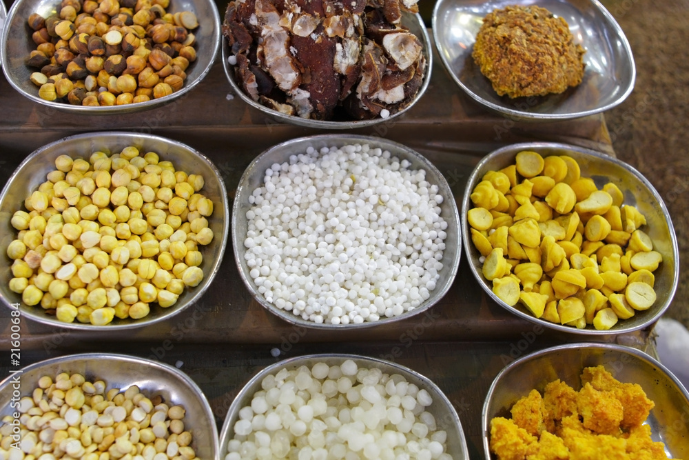 Indian spices and nuts