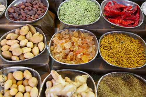 Indian spices and nuts