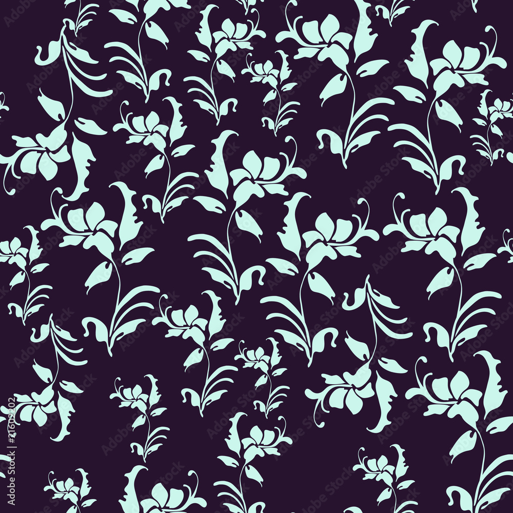 Fototapeta premium vector seamless background with flowers