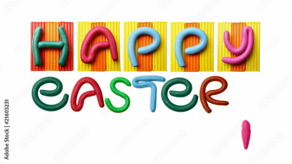 HD animated text Happy Easter! HD animated text Happy Easter!