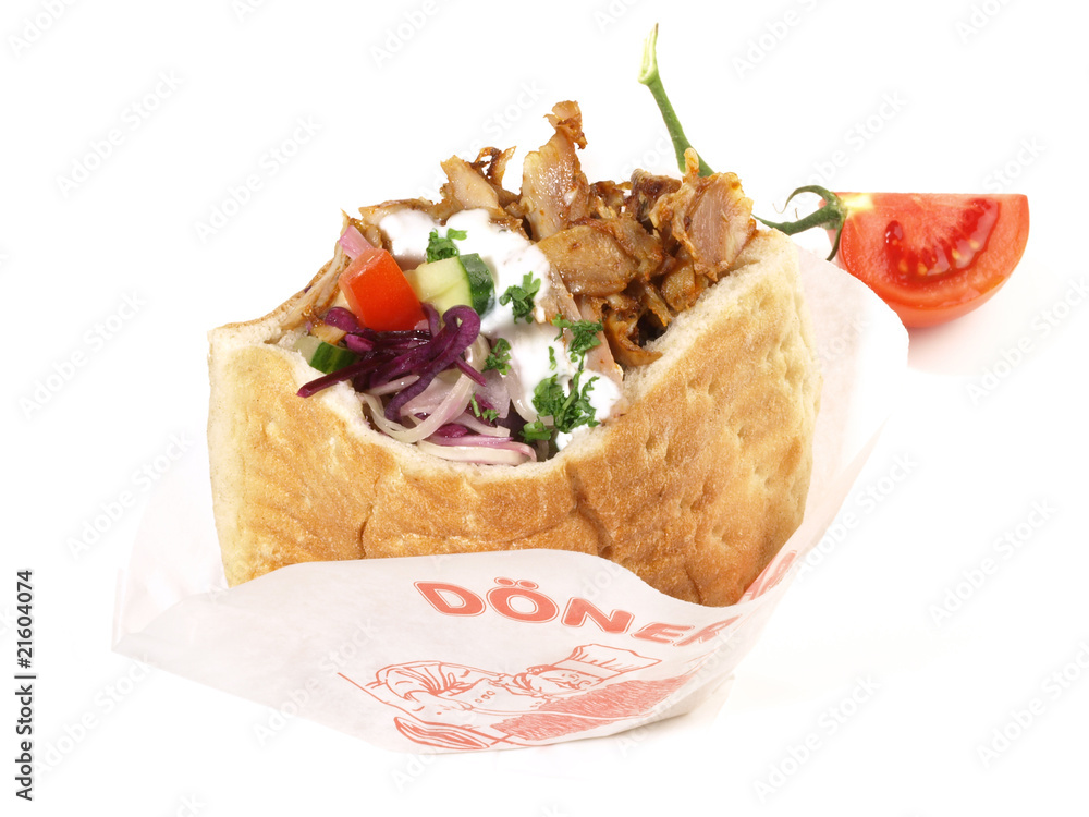 Döner im Fladenbrot Stock-Foto | Adobe Stock