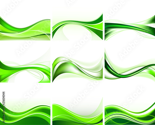 Abstract ecology background set