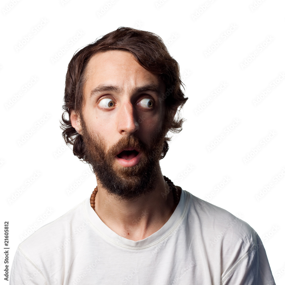 Fototapeta premium Man stares to the left