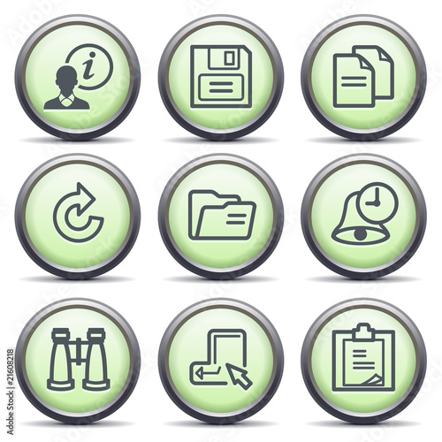 Icons with green buttons 3