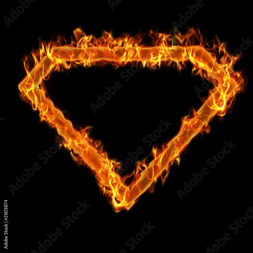 Burning superman frame