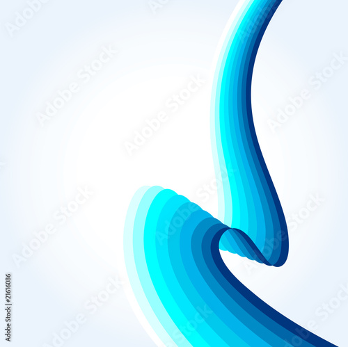 Abstract striped wave.