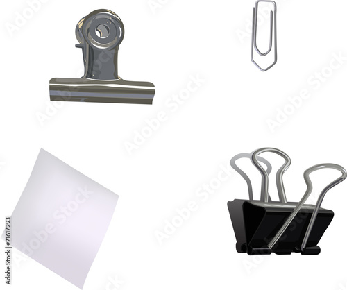 Trombone, pinces et papier