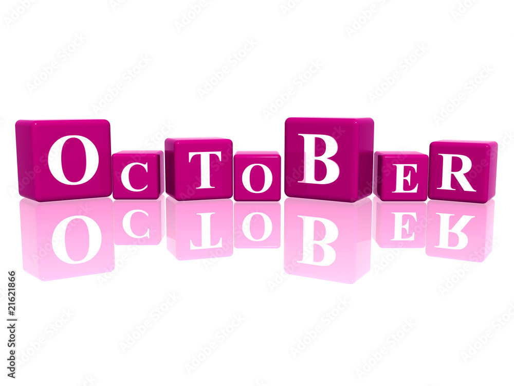october in 3d cubes october in 3d cubes
