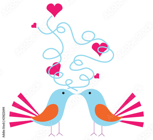 sparrows in love