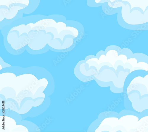 Blue sky with a clouds, tail texture