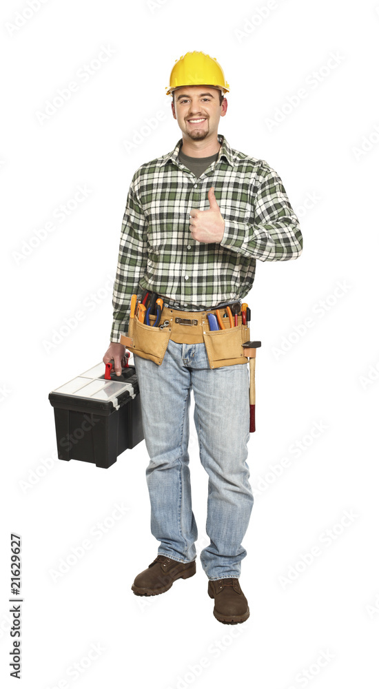 confident manual worker confident manual worker