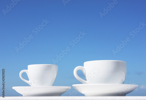 two cups of coffee