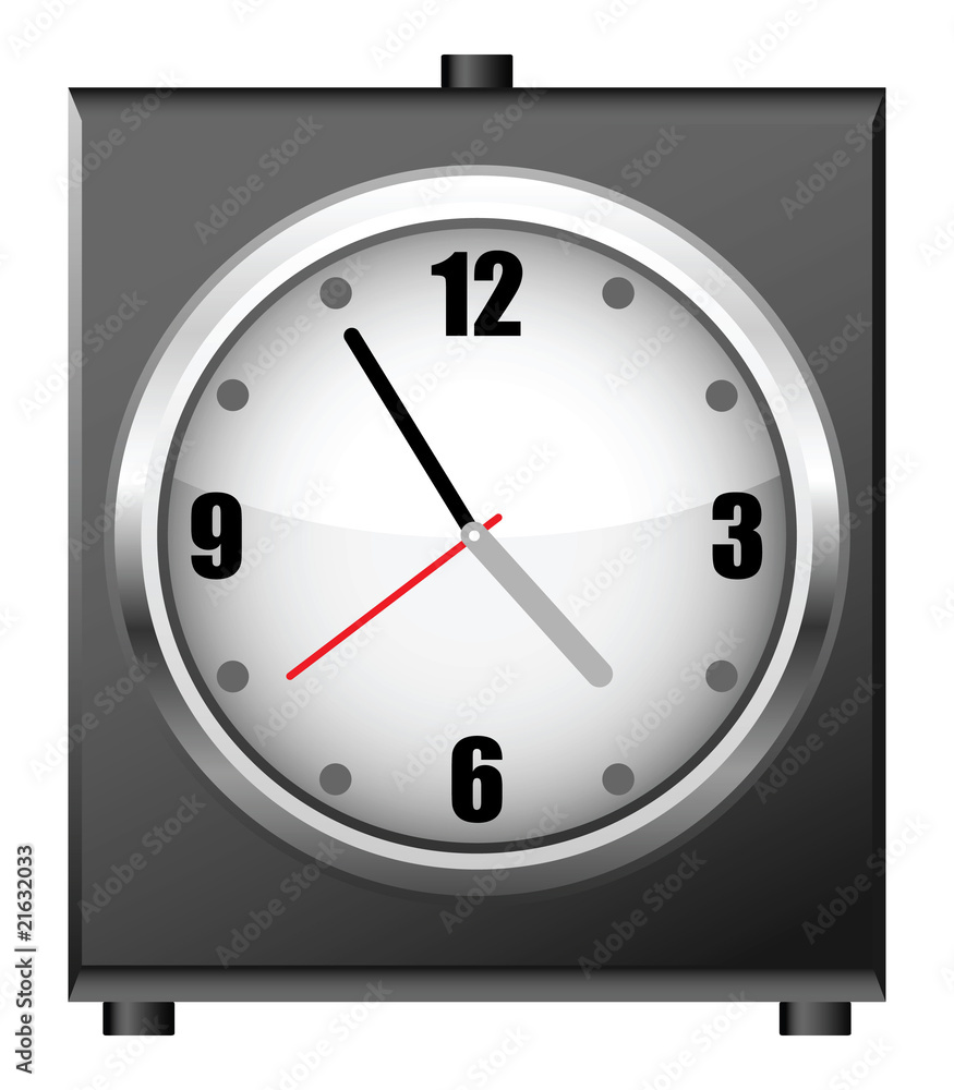 Classic alarm clock - vector illustration. Classic alarm clock - vector illustration.