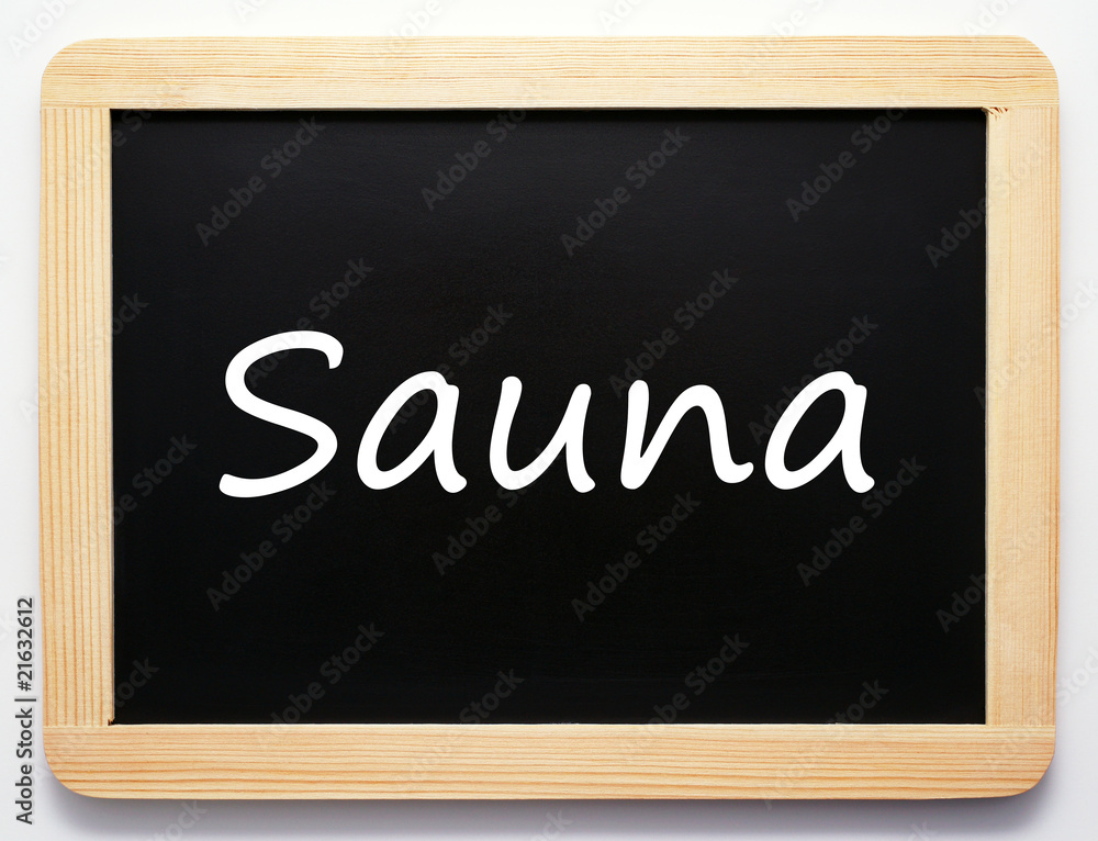 Obraz premium Sauna - Schild - Concept Sign