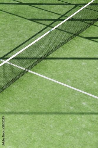 Obraz na plátně paddle tennis green grass camp field texture