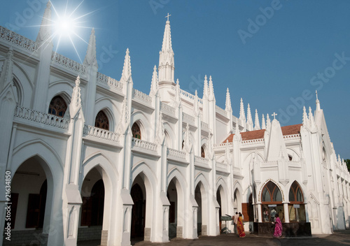 San Thome Basilica Cathedral / Church in Chennai (Madras), South photo