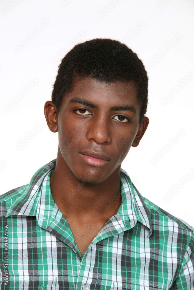 portrait of a young black man