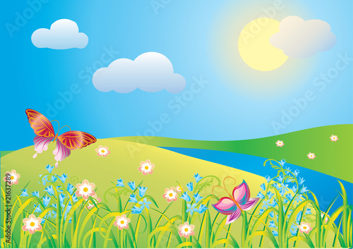 Blossoming meadow