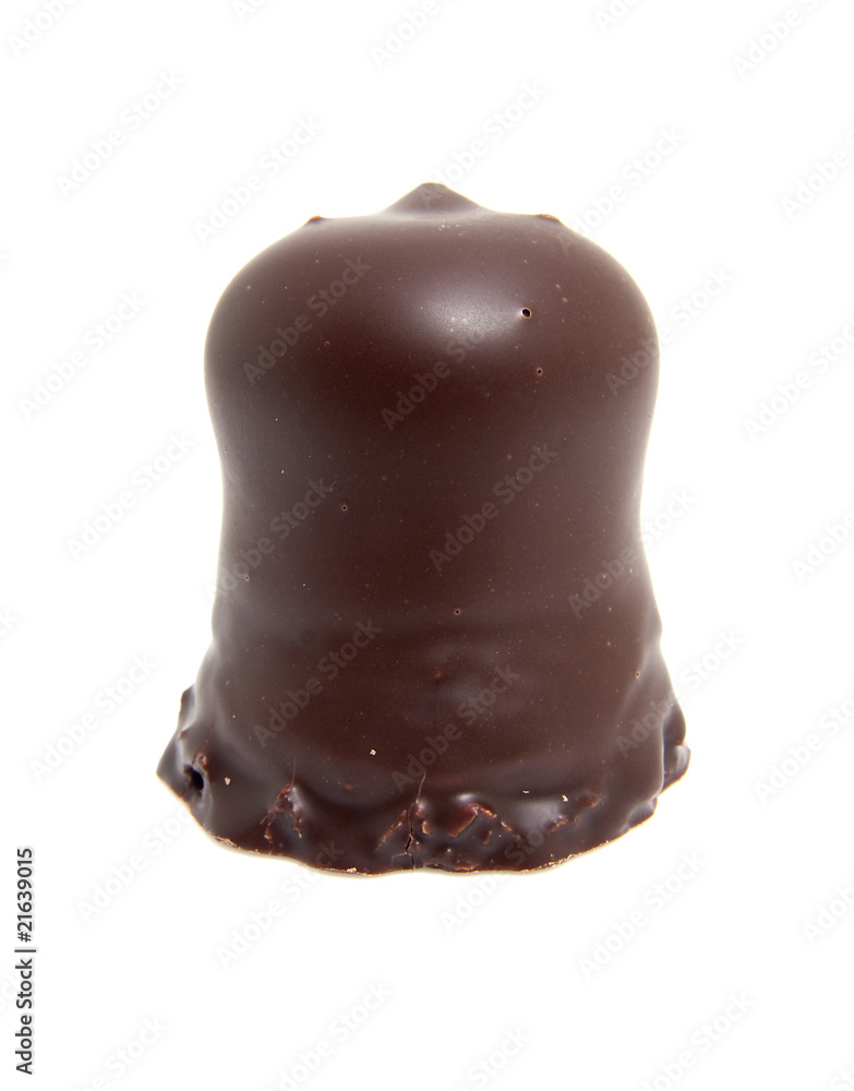 Obraz premium Chocolate candy over white background