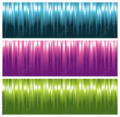 modern, colorful banners (headers)