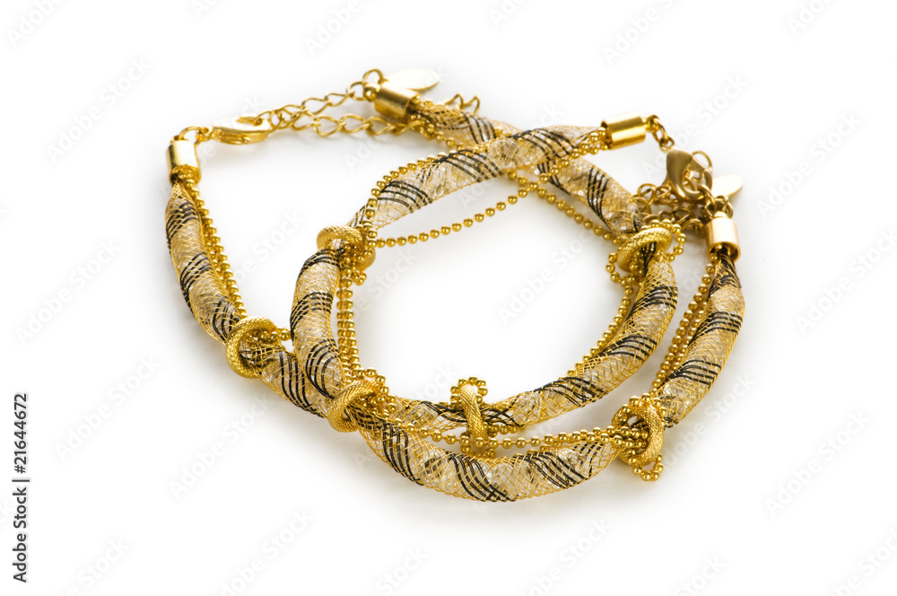 Bracelet isolated on the white background Bracelet isolated on the white background