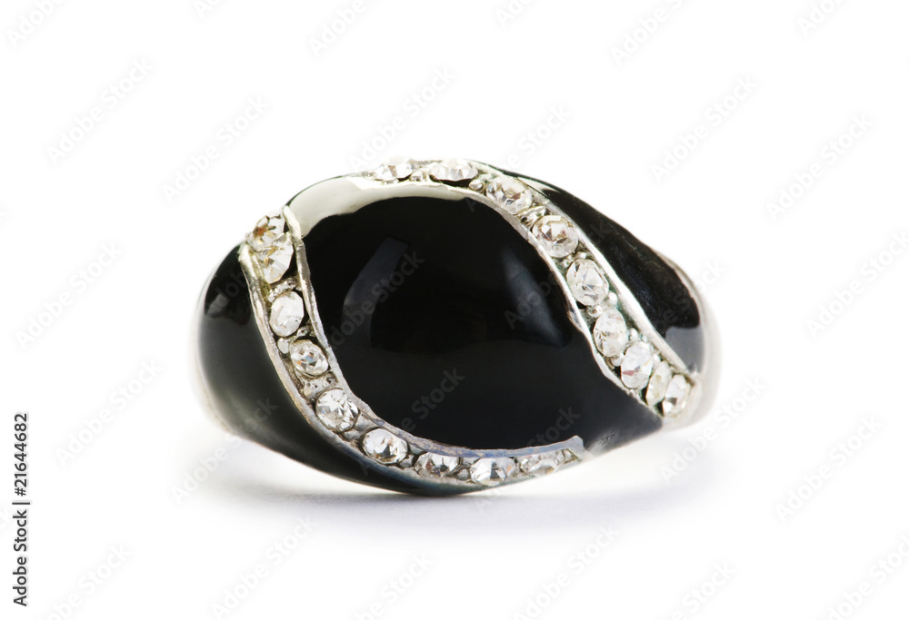 Jewellery ring isolated on the white background Jewellery ring isolated on the white background