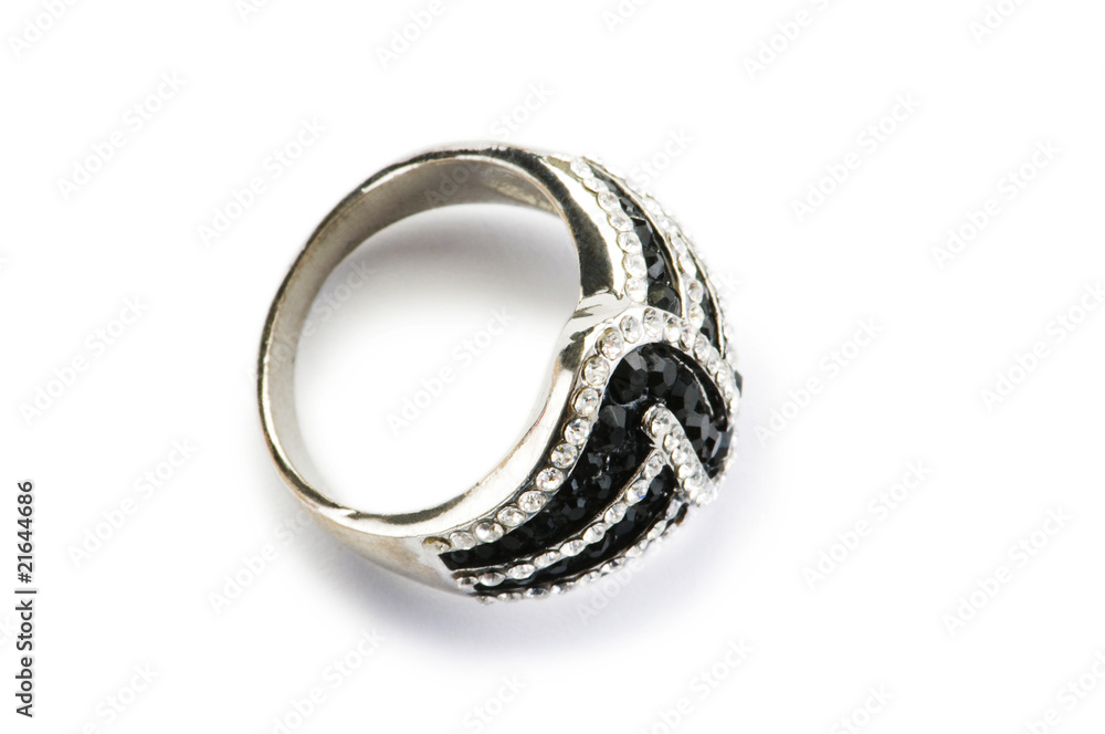 Jewellery ring isolated on the white background Jewellery ring isolated on the white background