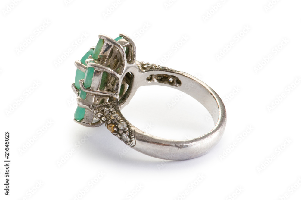Jewellery ring isolated on the white background Jewellery ring isolated on the white background