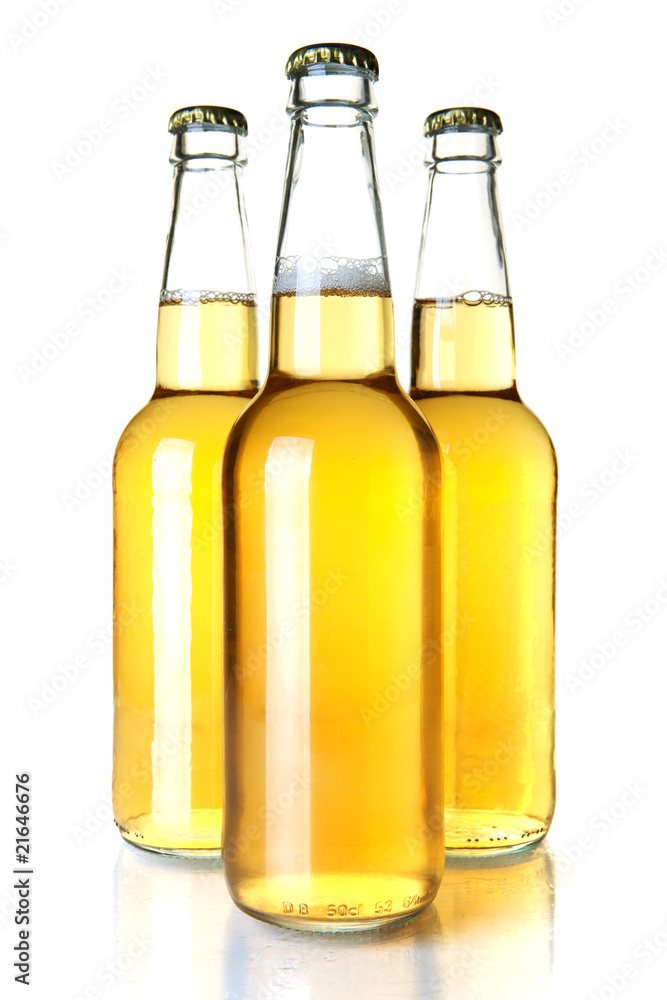 Three beer bottles Three beer bottles