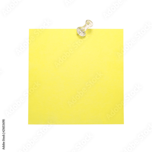 mémo jaune punaise translucide blanche