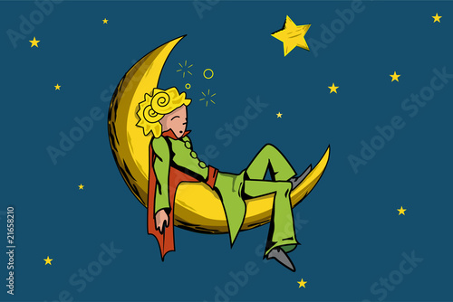 petit prince rêve lune étoile