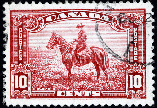 Canadian Mountie Stamp photo