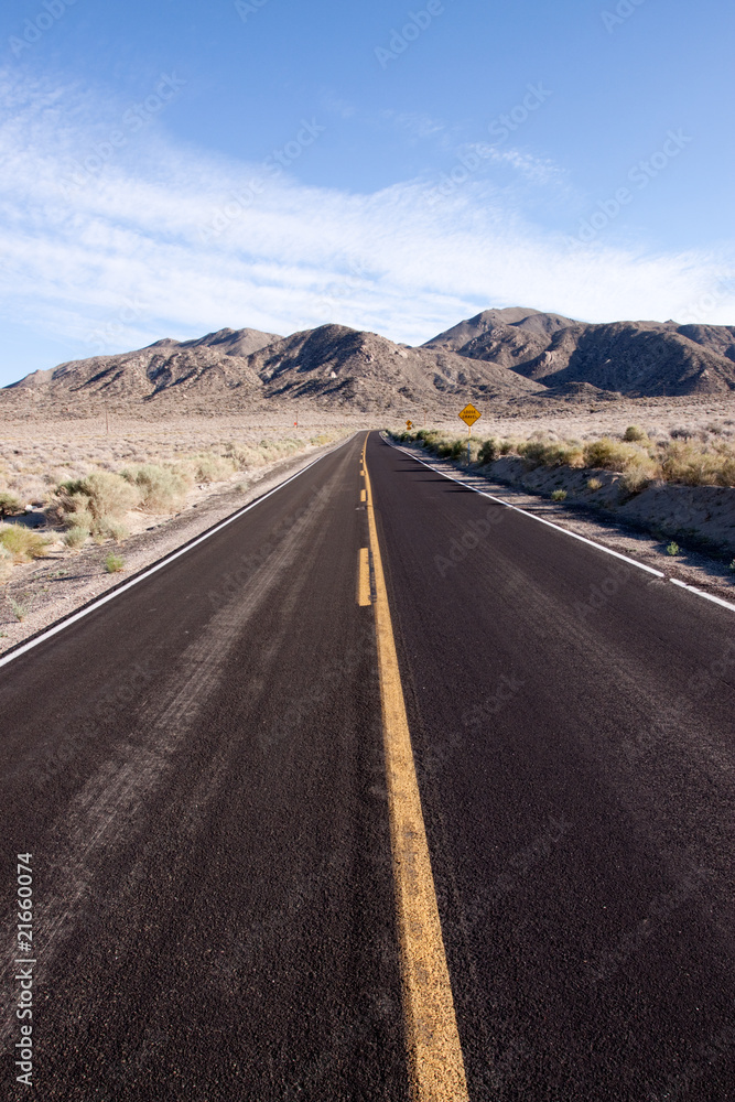 Asphalt desert highway Asphalt desert highway